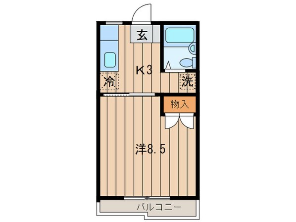 フォ－ブル日吉の物件間取画像